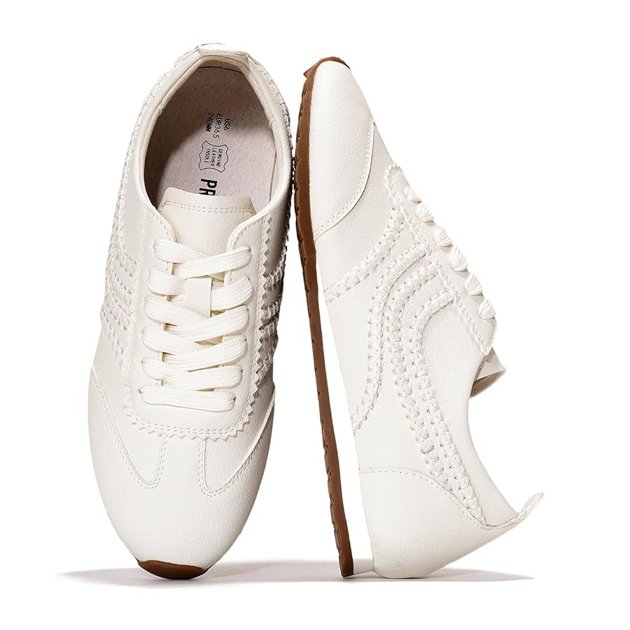 Project Cloud Leather Barefoot Shoes Women – Memory Foam Lace-Up Womens Sneakers – Lightweigh... | Amazon (US)