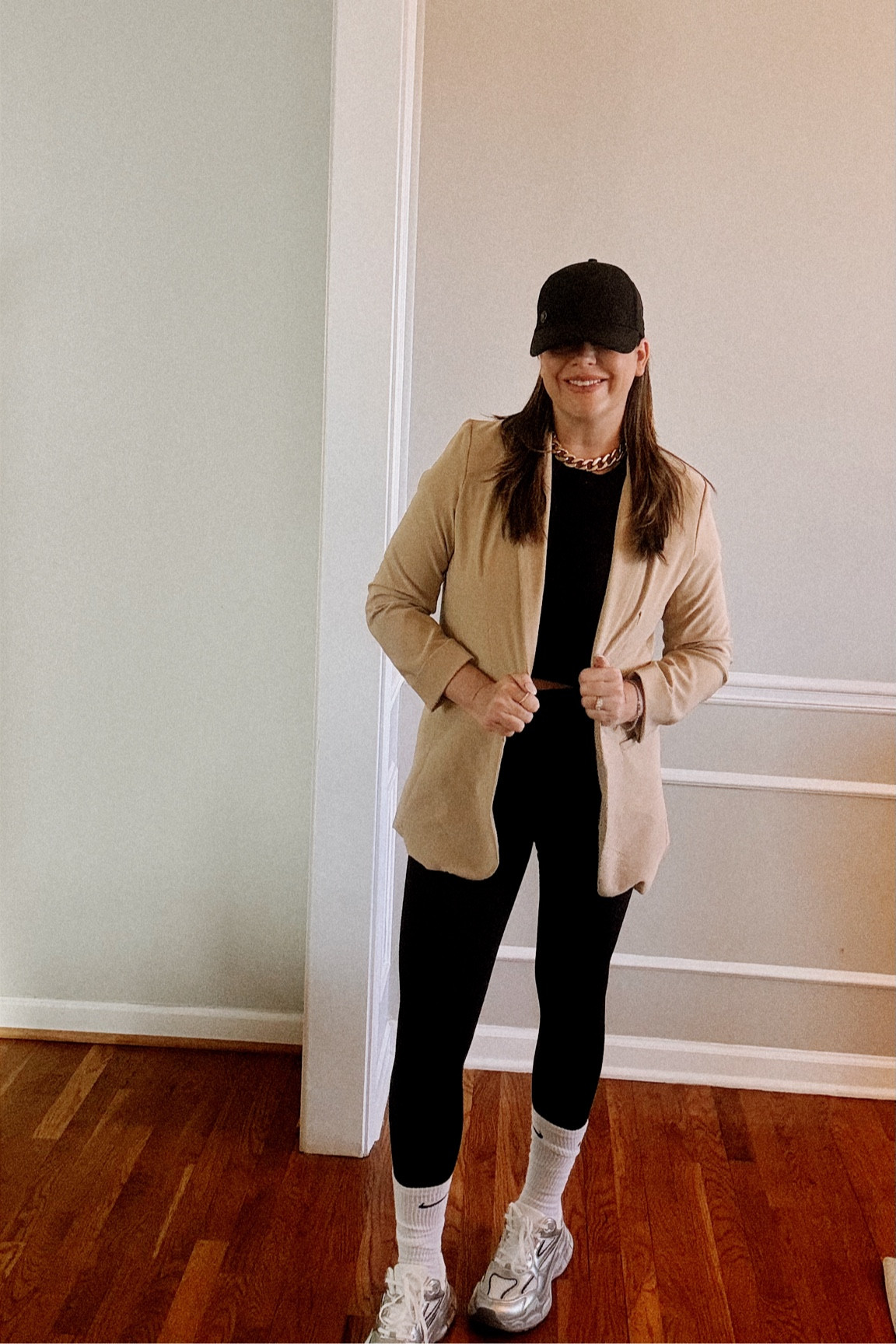 Chic Cozy Girl Look 👀 #lululemon #leggings #blazeroutfit 

#LTKOver40 #LTKFindsUnder100 #LTKActive