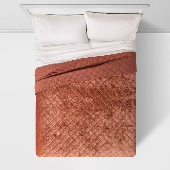 Velvet Diamond Stitch Quilt - Threshold™ | Target