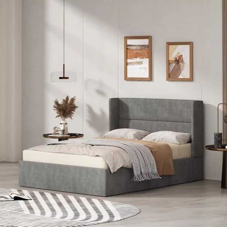Gaillarde Hydraulic Lift Up Storage Upholstered Platform Bed | Wayfair Professional