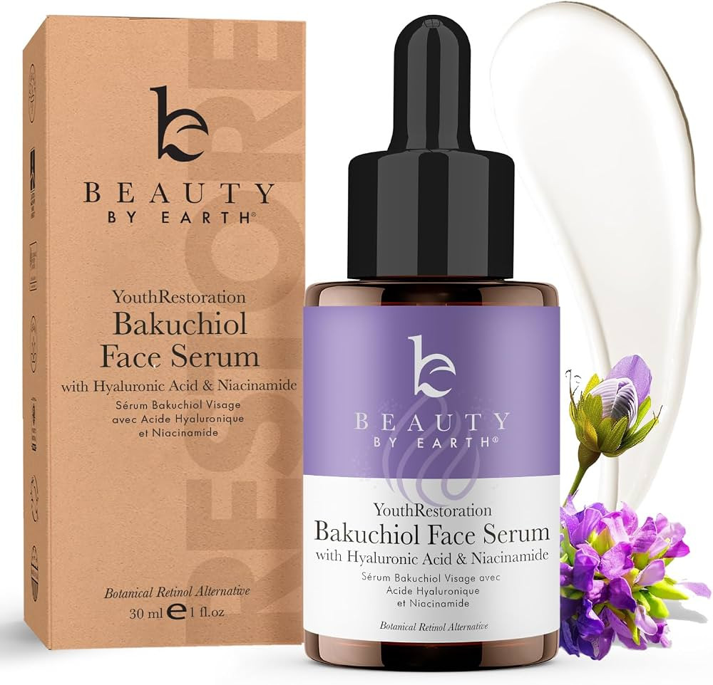 Bio Retinol Alternative Bakuchiol Serum - Smooths Fine Lines & Wrinkles | Amazon (US)