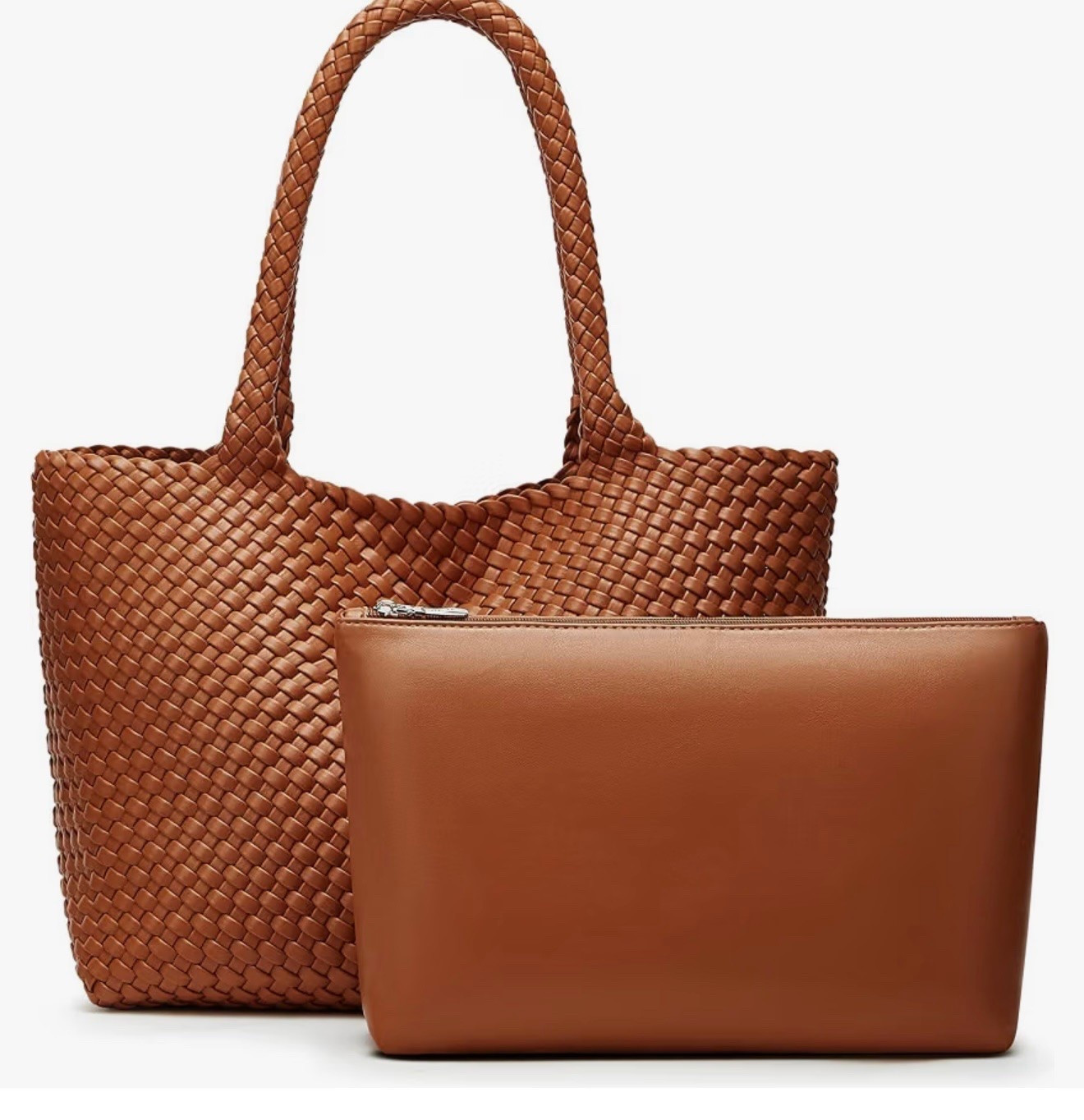 Vegan leather tote
