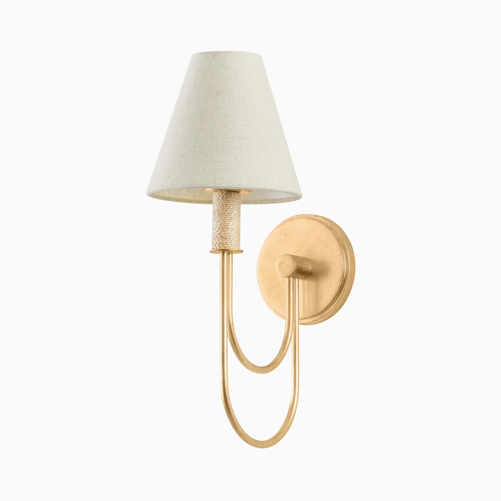 Phyllis Wall Sconce in Vintage Gold Leaf | Edward Martin