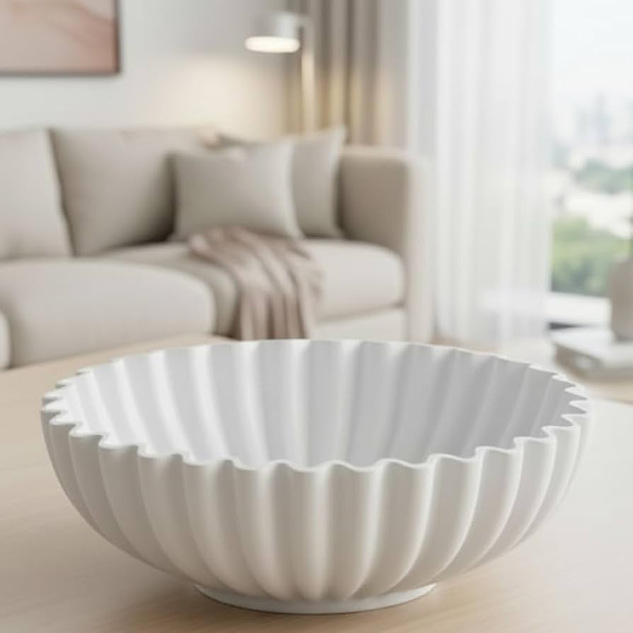 10 Inch Large Decorative Bowl, Fruit Bowl for Kitchen Counter, Resin Key Bowl for Entryway Table,... | Amazon (US)