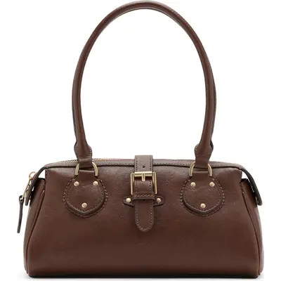 MANGO Balboa Faux Leather Shoulder Bag in Brown at Nordstrom | Nordstrom