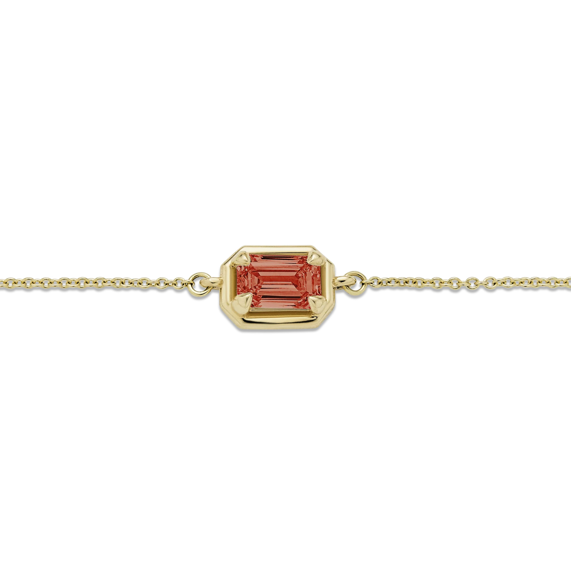 Birthstone Emerald Cut Bonbon Bracelet | STONE AND STRAND