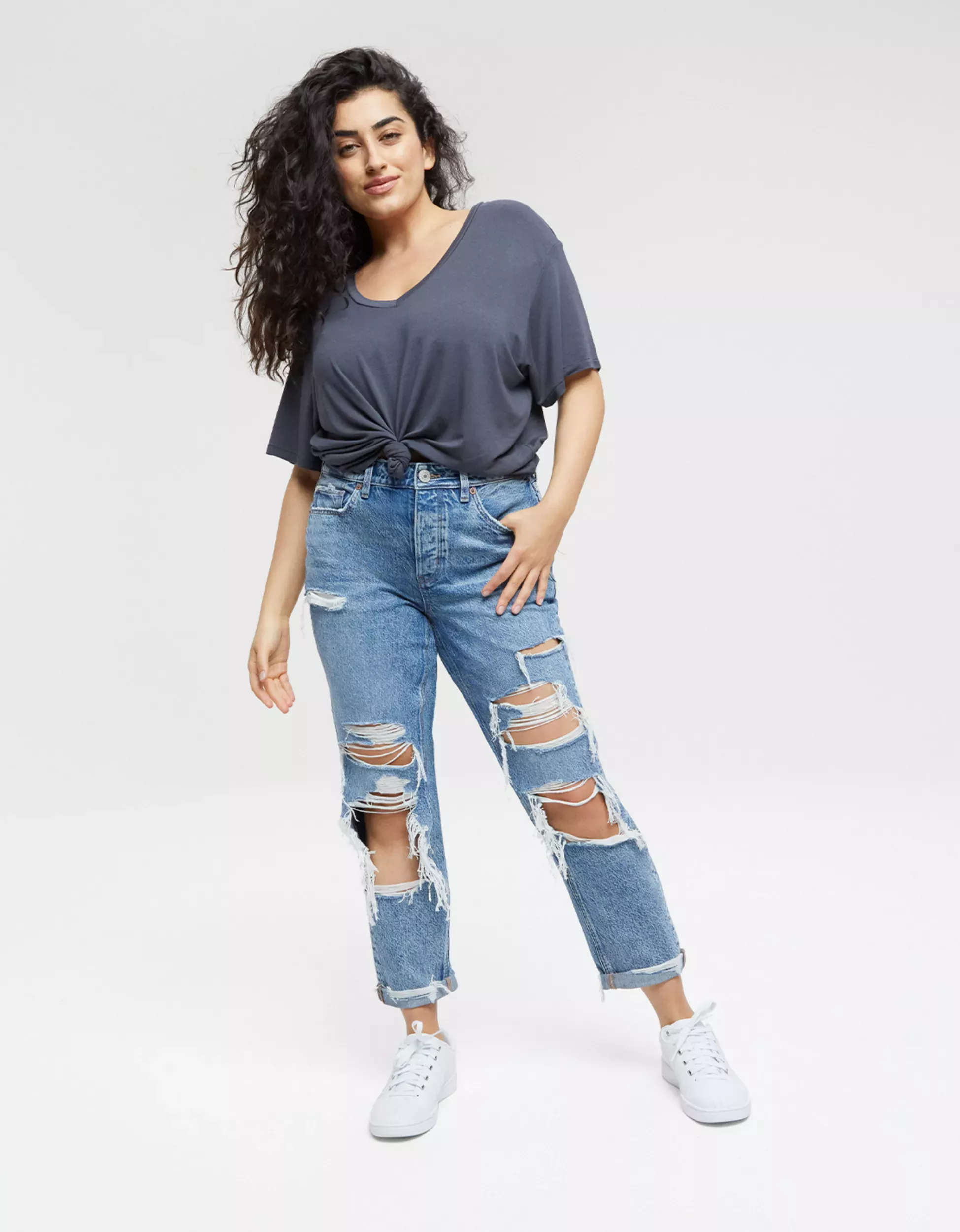 AE Ripped Low-Rise Tomgirl Jean curated on LTK