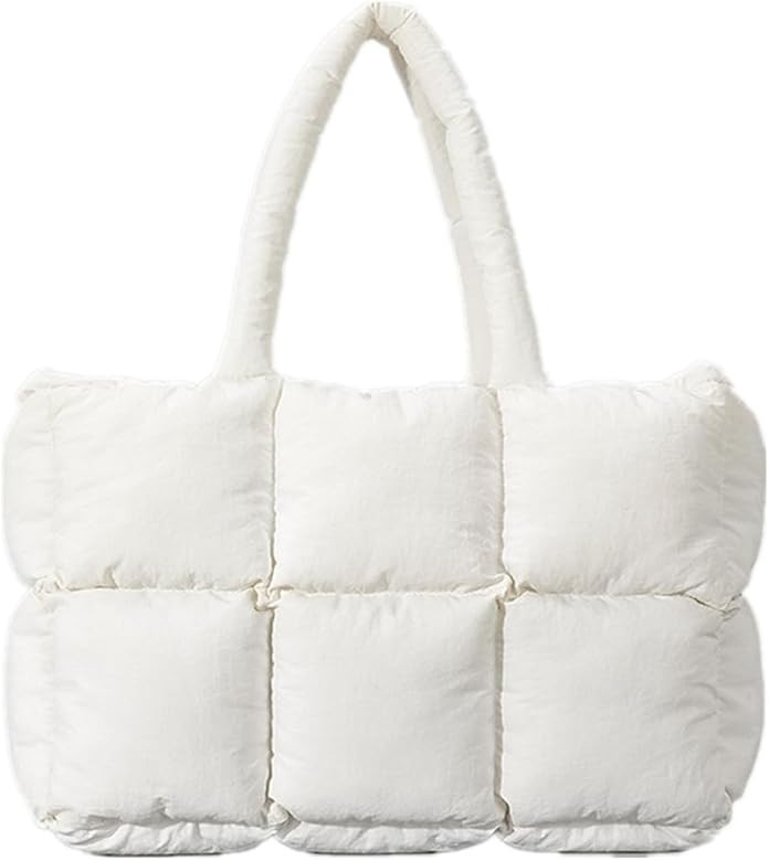 YUHOCB Large Puffer Tote Bag for Women,Quilted Tote Bag,Soft Padded Down Handbag Luxury Lightweight  | Amazon (CA)