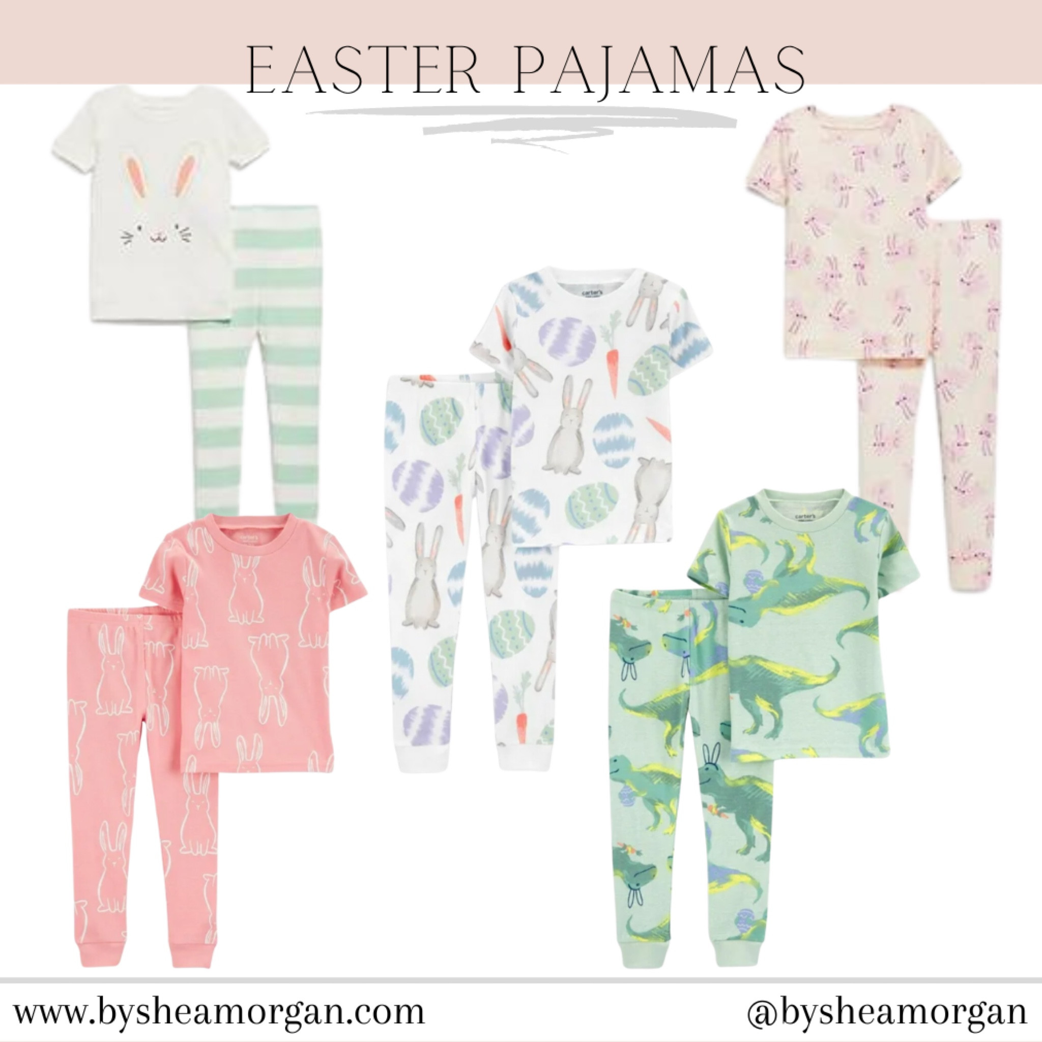 Easter pajamas, pajamas for kids, Easter pjs 