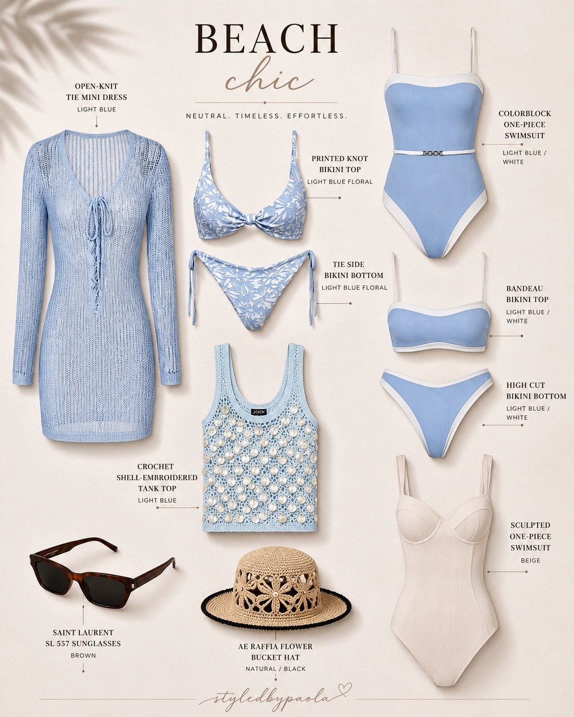 Soft blues, timeless silhouettes, and effortless beach vibes ☀️🌊 Save this coastal-inspired swimwear roundup for your next getaway. 

Follow @styledbypaola on LTK for more vacation-ready finds. 💙✨

#LTKSwim #LTKU #LTKSeasonal