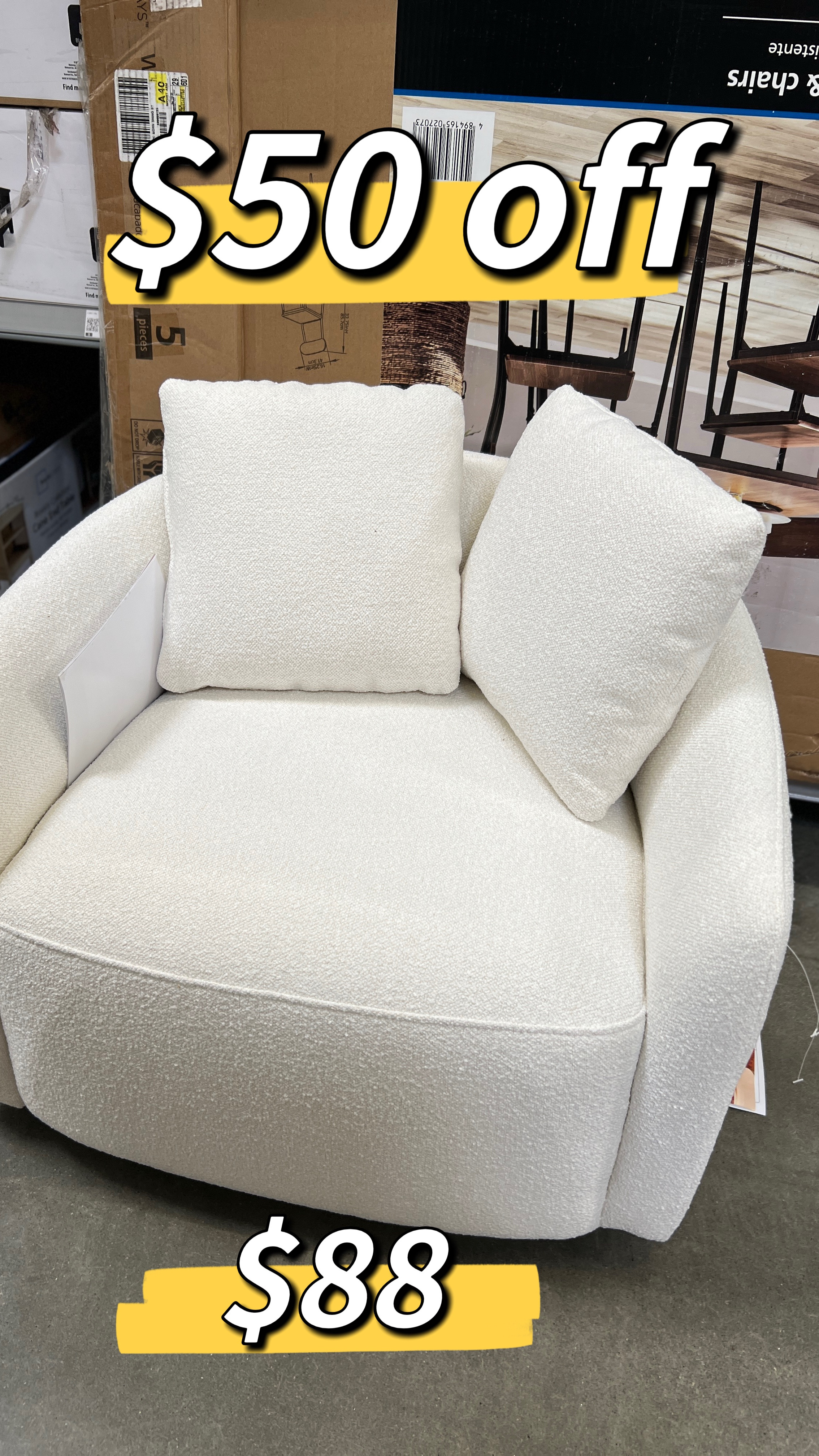 New Walmart Home Finds Just Landed — and I’m obsessed! 🤍✨

I found the cutest swivel chair for only $88 — such a steal for something this stylish and comfy! You know I couldn’t pass it up 😍🪑
Also loving the wood chain decor — minimal, neutral, and adds the perfect touch to any shelf or table.

These finds are way too good to miss!
Comment “SHOP” for links & don’t forget to follow so I can DM you!

#WalmartHome #WalmartFinds #homedecor #shopwithme #walmartclearance #walmartshopping #walmarthaul #walmarthome #walmartstyle #walmartclearance #walmartdeals #BudgetHomeStyle #NeutralDecor #AffordableLuxury #HomeVibes #DesignerLookForLess @walmart

#LTKHome #LTKFindsUnder100 #LTKSaleAlert