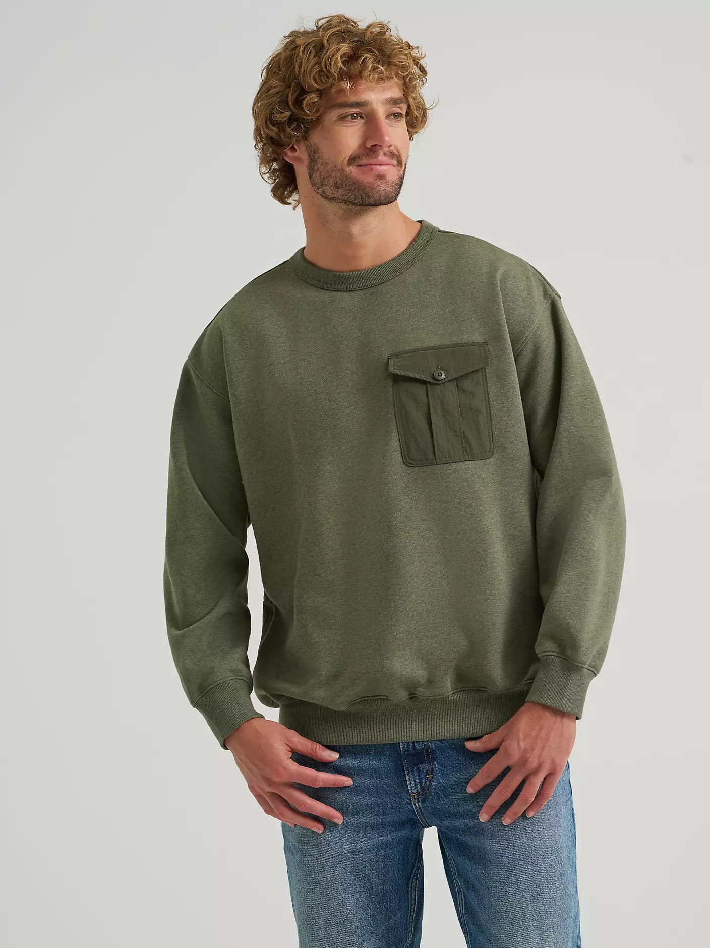 Men's Quilted Crew Sweatshirt | Lee Jeans