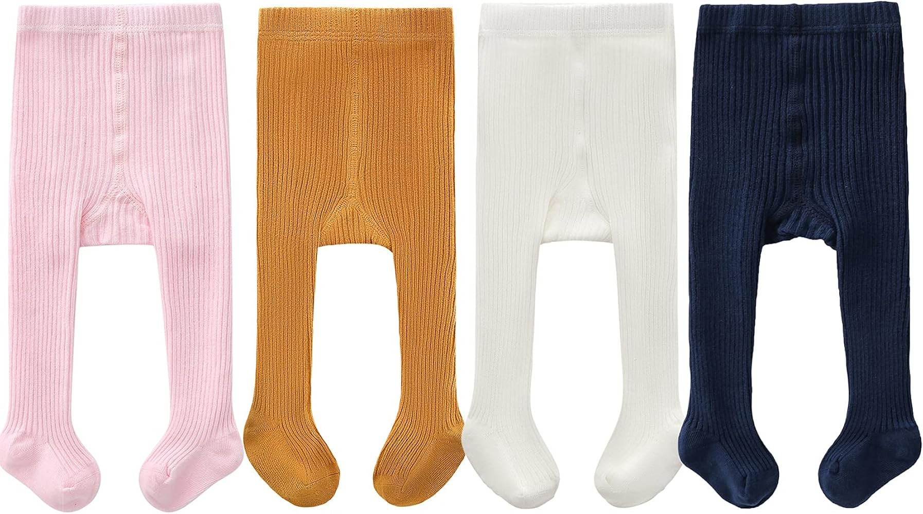 CECORC Baby Tights – Thick Toddlers Girl Leggings–Seamless Cable Knit Cotton Stockings – Infants Pan | Amazon (US)