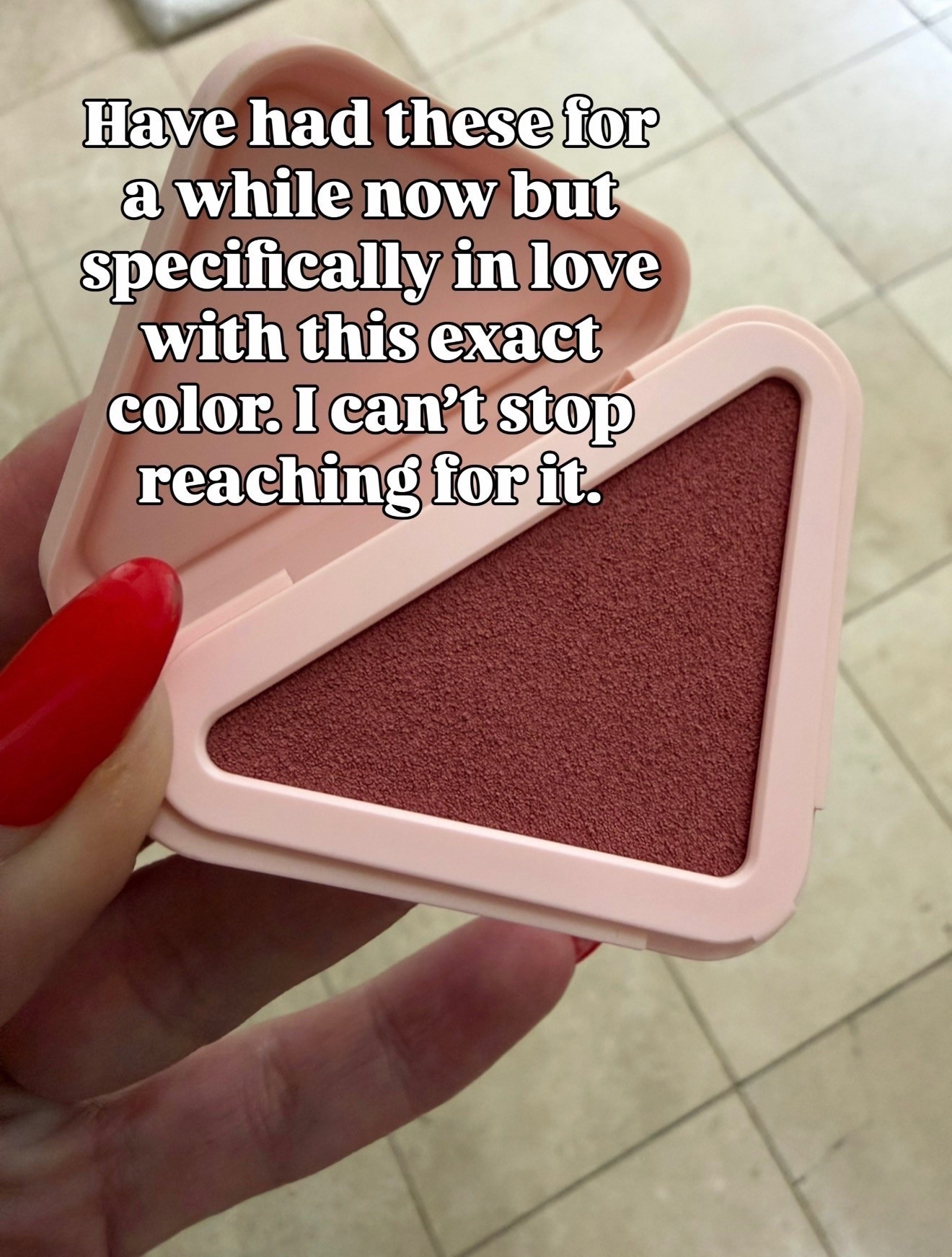 My go-to blush every day.

makeup finds, beauty essentials, everyday makeup, effortless makeup, beauty must have, everyday makeup, beauty routine, elevated beauty