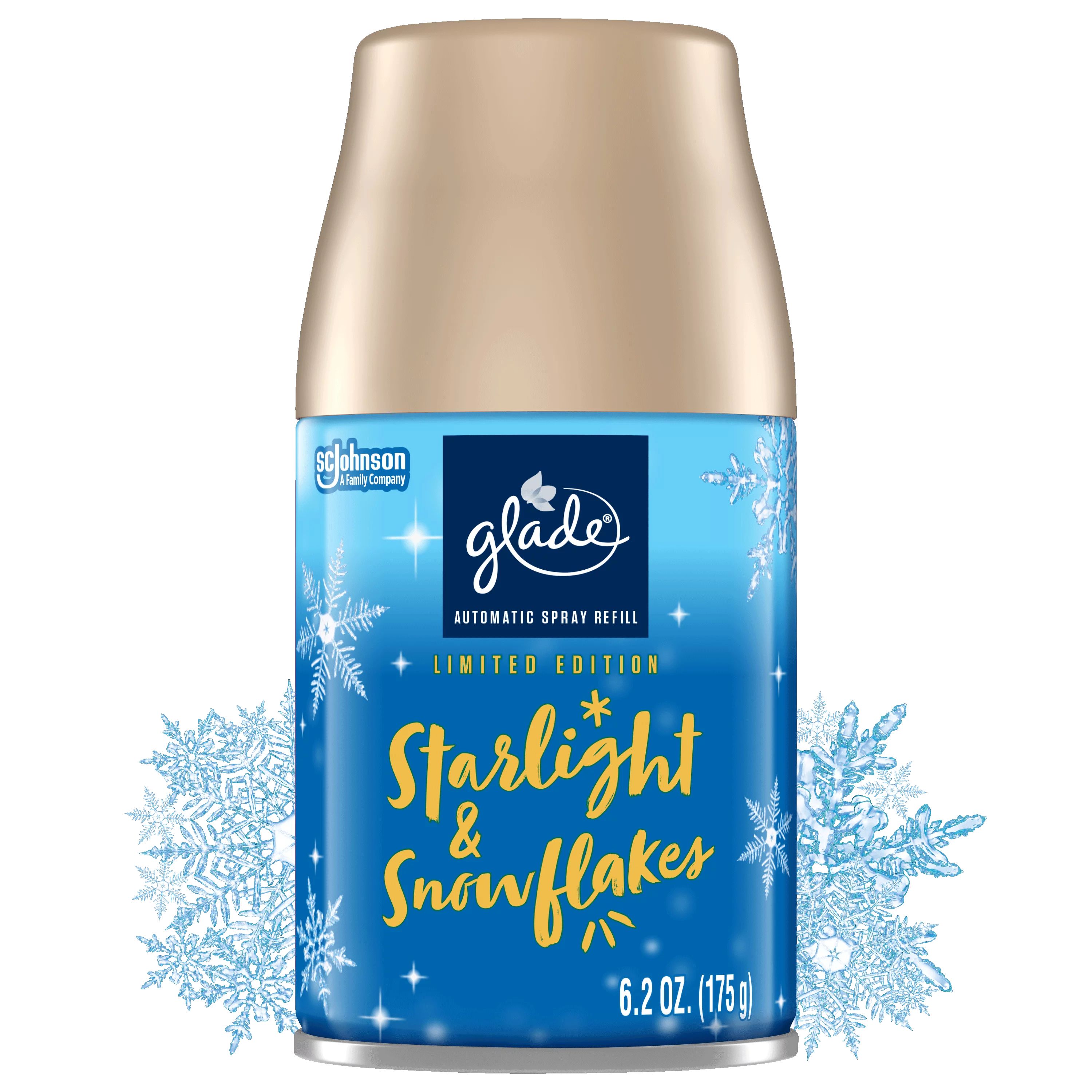 Glade Automatic Spray Refill, Air Freshener, Starlight & Snowflakes, 6.2 oz | Walmart (US)