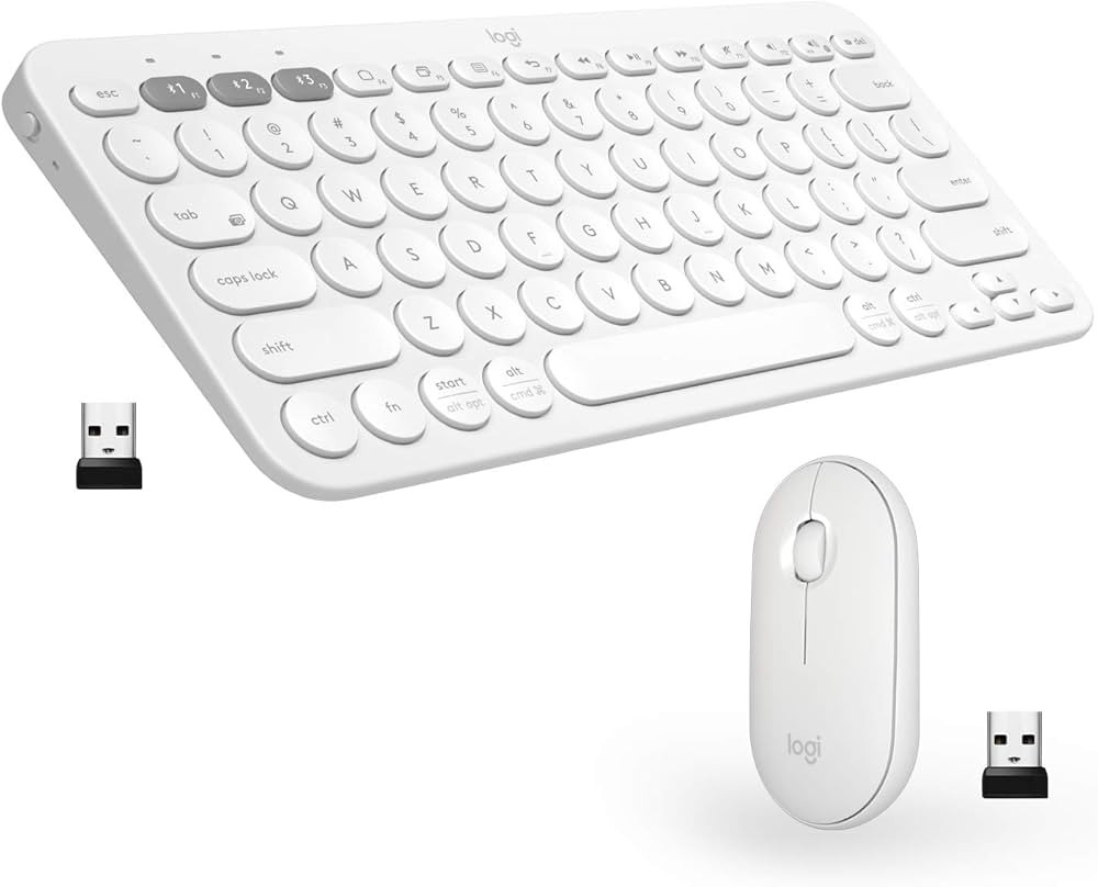 Logitech K380 Multi-Device Wireless Bluetooth Keyboard for Mac + Pebble M350 Wireless Mouse with ... | Amazon (US)