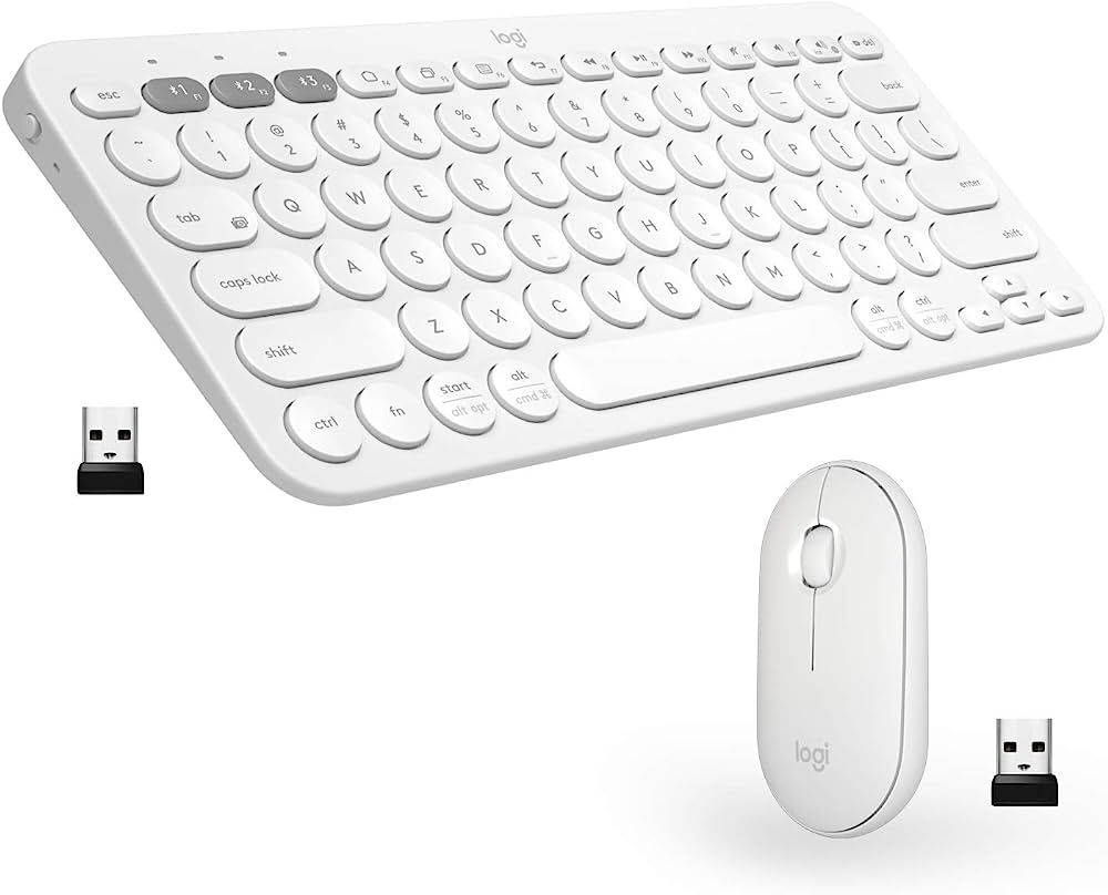 Logitech K380 Multi-Device Wireless Bluetooth Keyboard for Mac + Pebble M350 Wireless Mouse with ... | Amazon (US)
