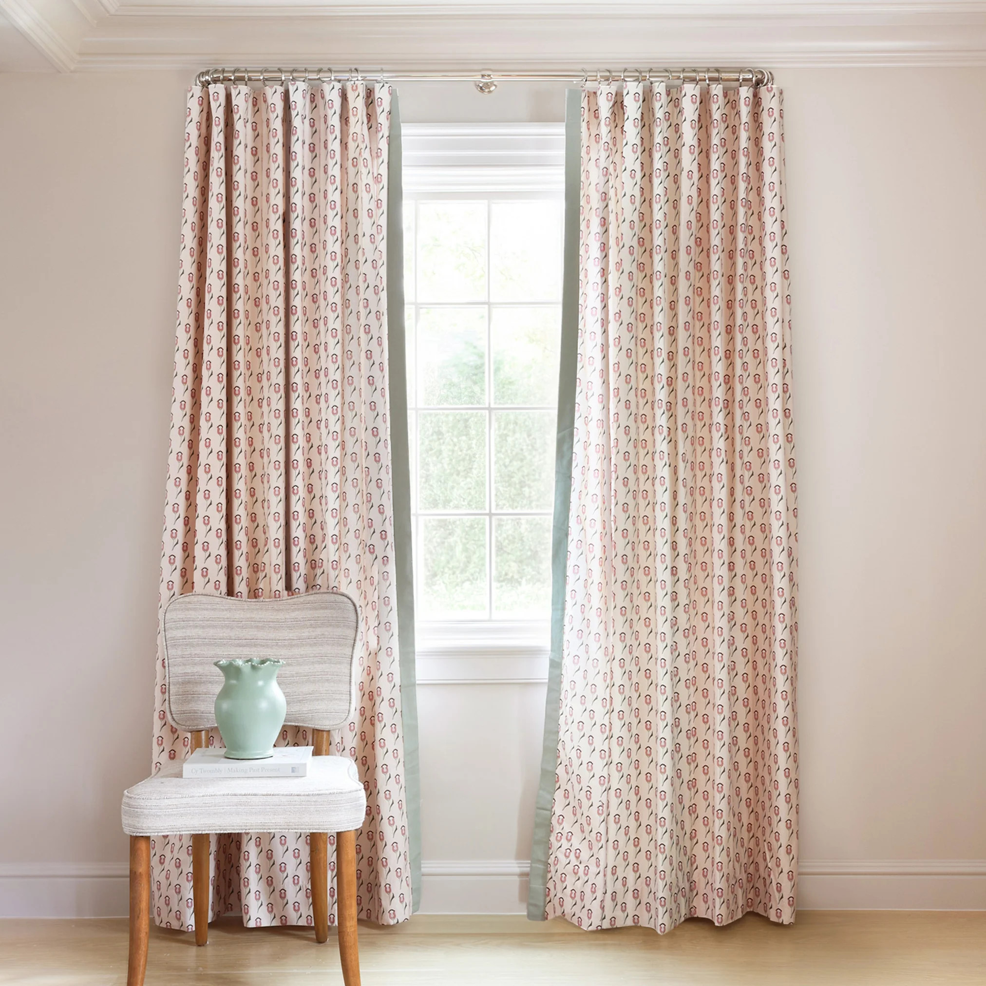 Custom Curtain: Annabelle Orchid, Pink Tulip - Pepper Home | Pepper