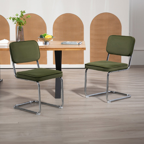 Martin Cesca Replica Cantilever Velvet Dining Chairs | Temple & Webster | Temple & Webster AU