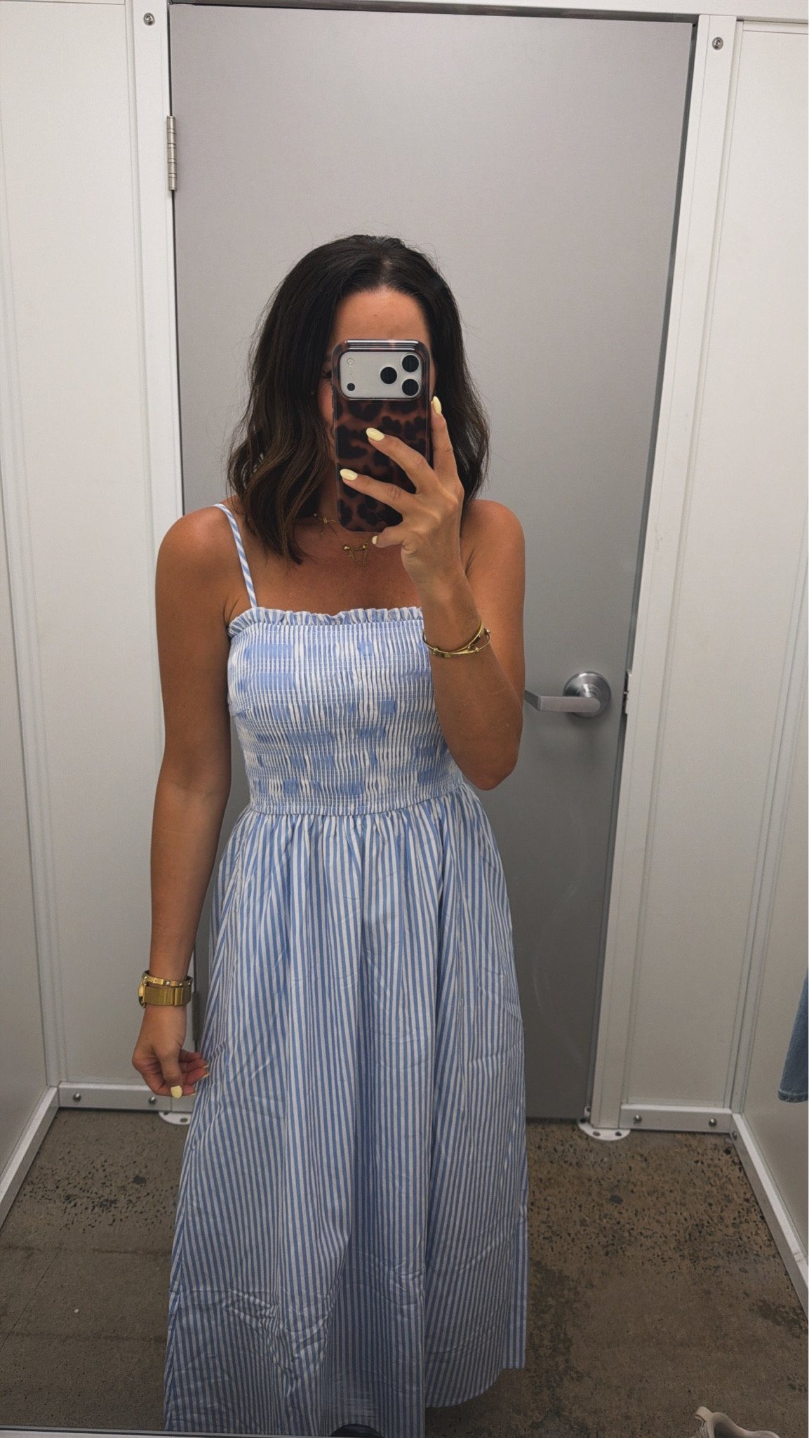 the smocked top is so flattering + comfy and the blue stripes are just classic. one of those easy throw-on dresses that looks put together every time. linking it in my LTK 🫶🏼

walmart dress | striped dress | summer dresses | casual summer outfit | effortless style | affordable fashion

#walmartfinds #walmartfashion #ltkstyle #ltkfinds #summeroutfits #dressinspo #casualstyle #everydayoutfits #coastalstyle #affordablefashion