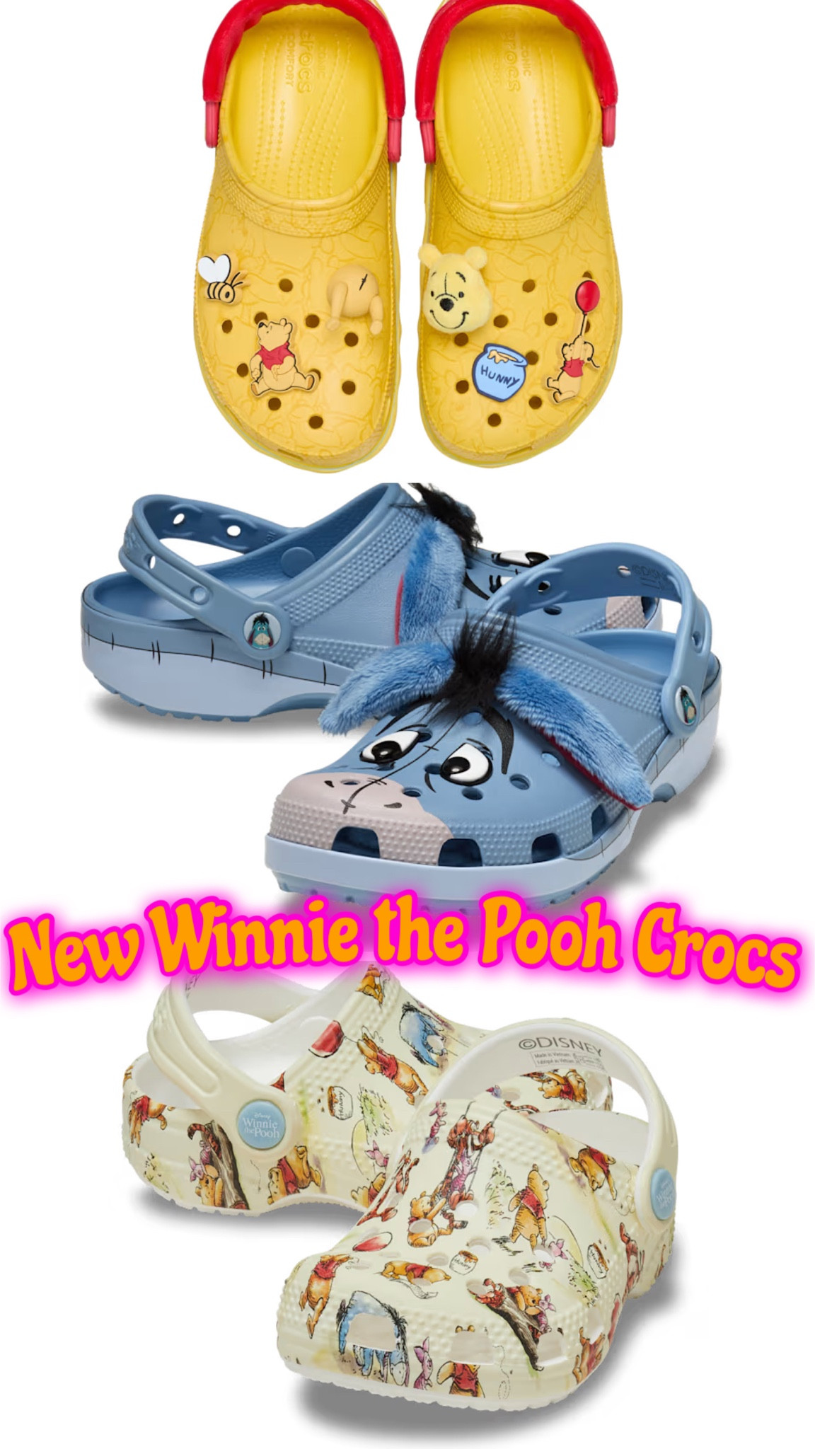 New Winnie the Pooh Crocs