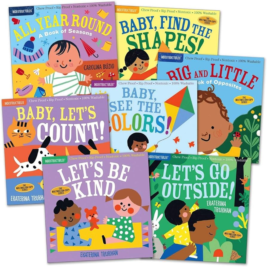 Workman Publishing Company Indestructibles Books Early Learning Set - Set of 7 | Amazon (US)