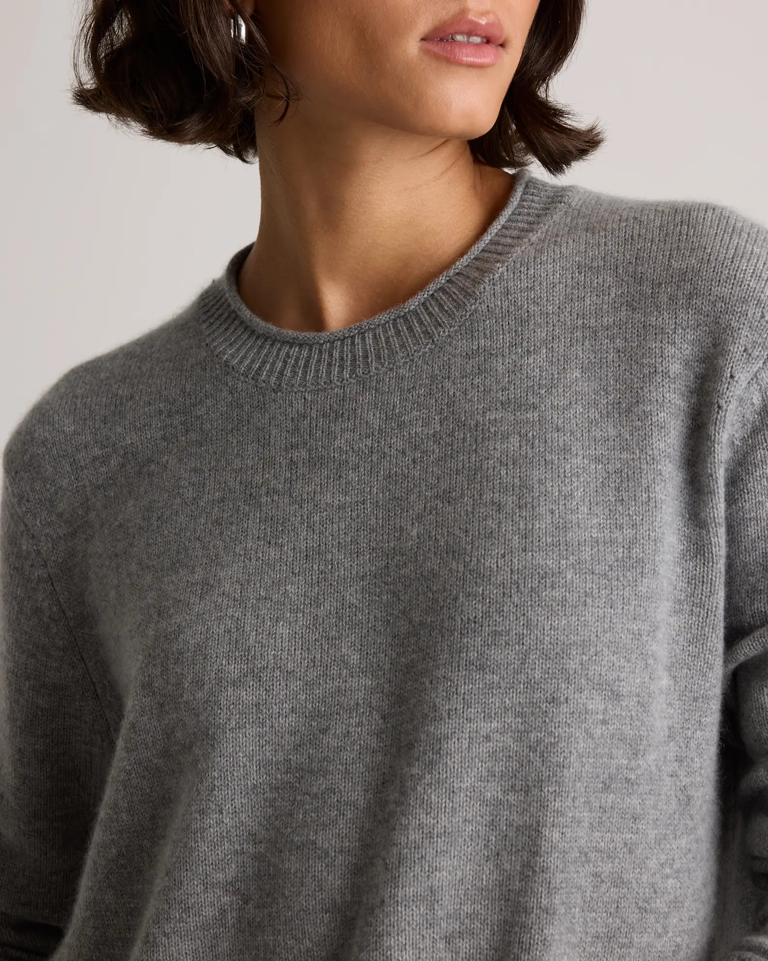 Mongolian Cashmere Boxy Crewneck Sweater | Quince