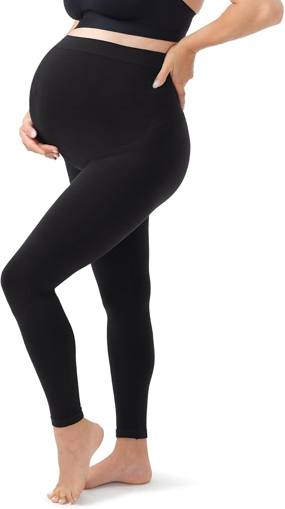 Momcozy Maternity Leggings Over The Belly Maternity Yoga Pants for Women Pregnancy Leggings Worko... | Amazon (US)