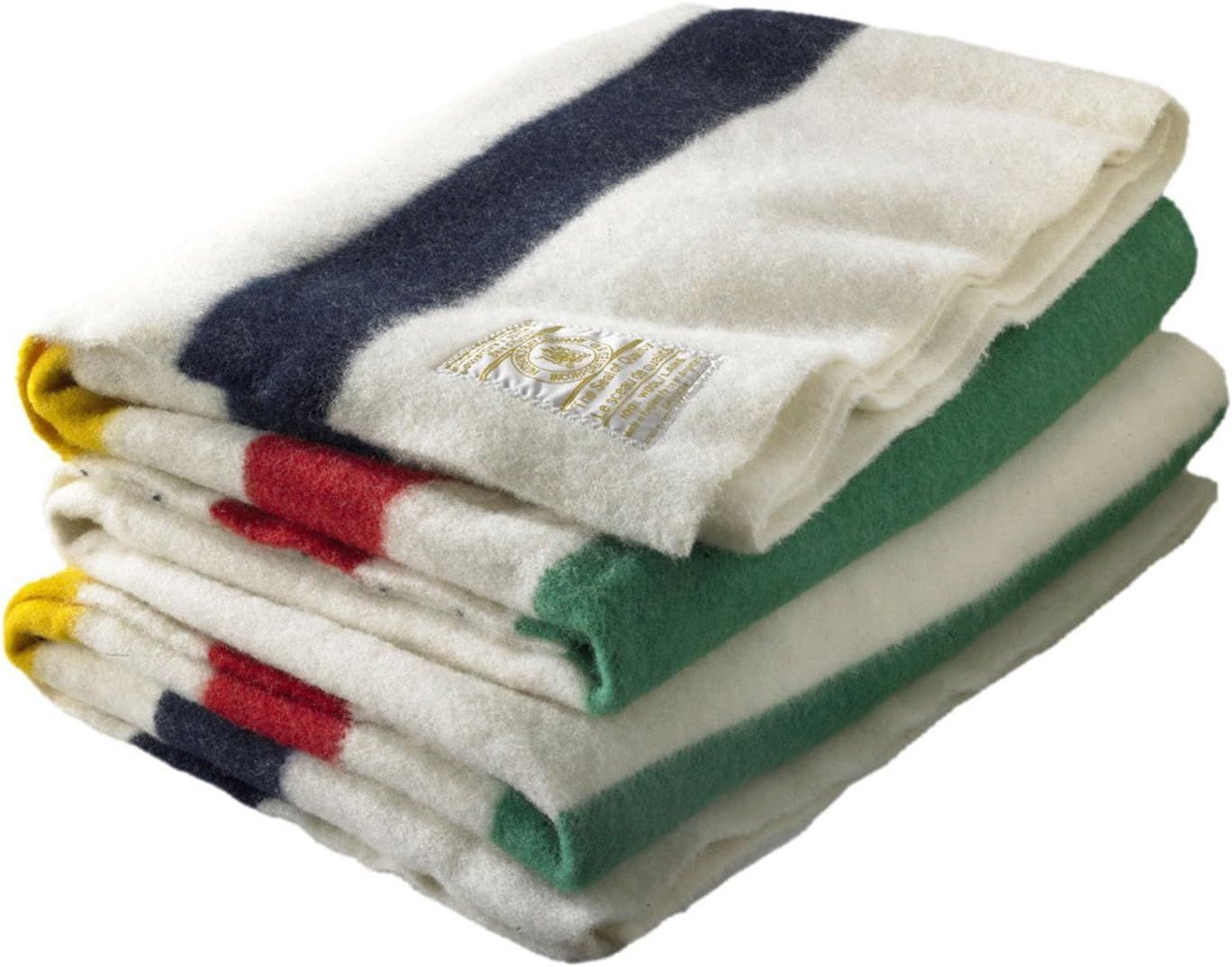 Hudson Bay 4 Point Blanket, Natural with Multi Stripes | Amazon (US)