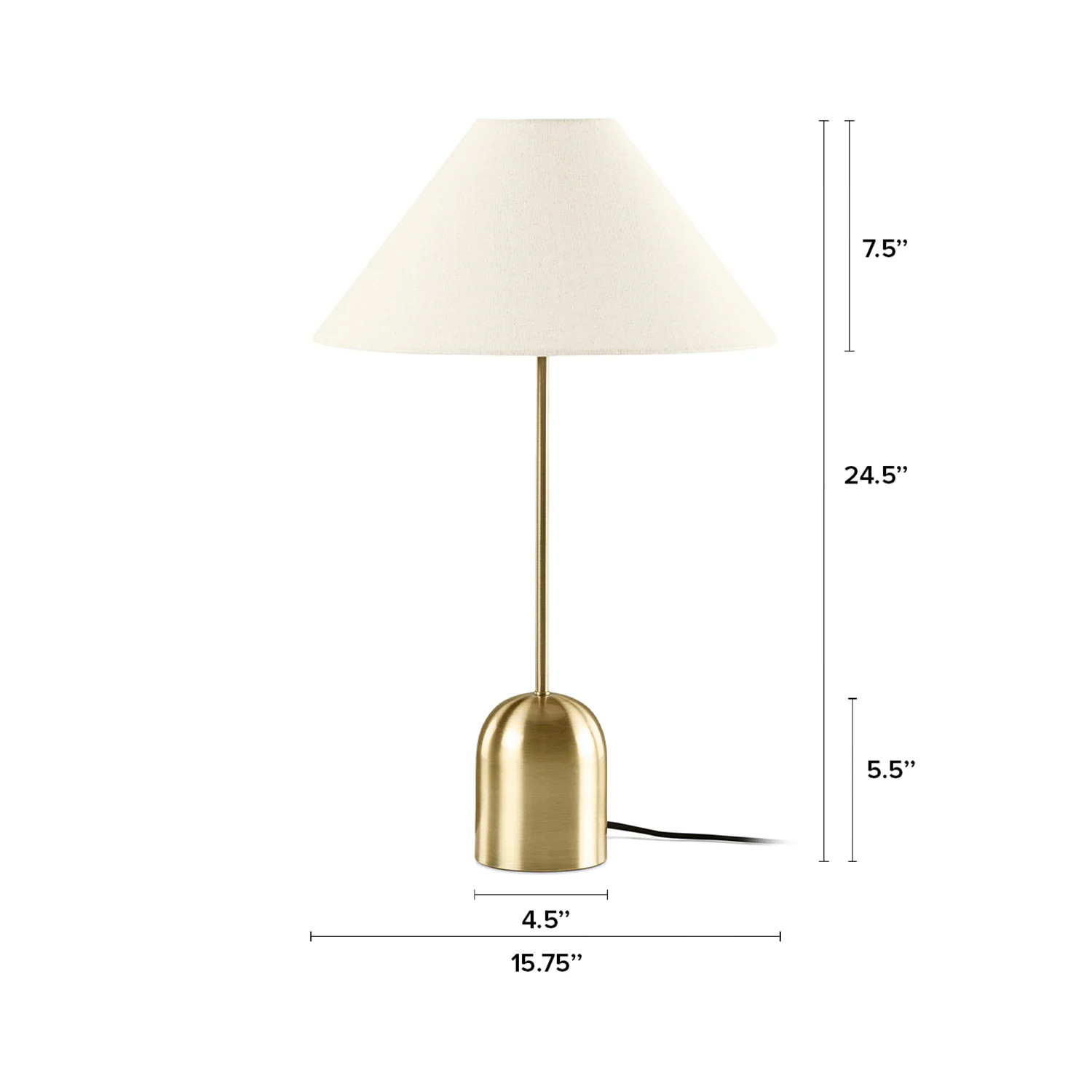 Markham Large Table Lamp - Brass | Article