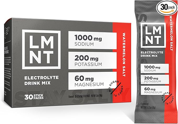LMNT Zero Sugar Electrolytes - Watermelon Salt | Drink Mix | 30-Count | Amazon (US)