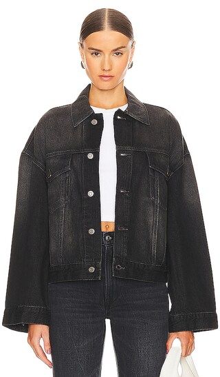 Christi Oversized Denim Jacket in Amsterdam | Revolve Clothing (Global)