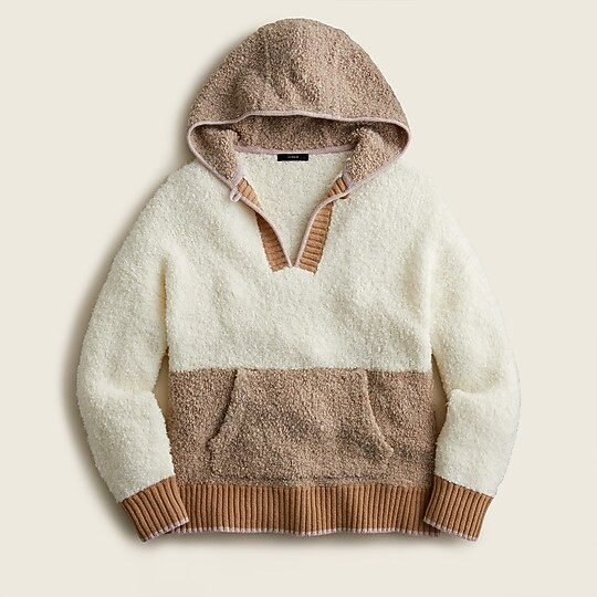 Colorblock sweater-hoodie | J. Crew US