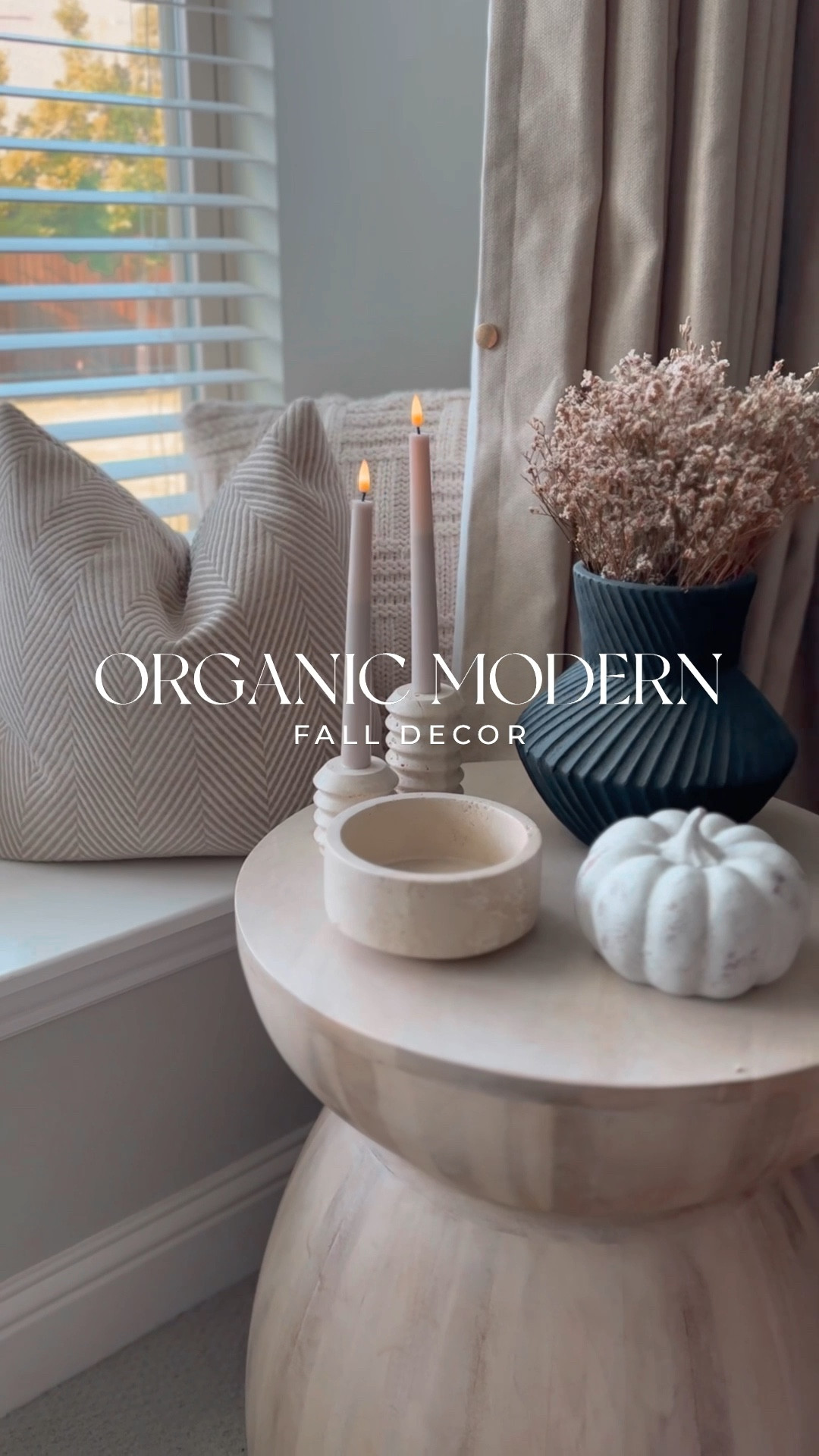 Pretty and affordable organic modern fall decor

#LTKVideo #LTKSeasonal #LTKFallSale