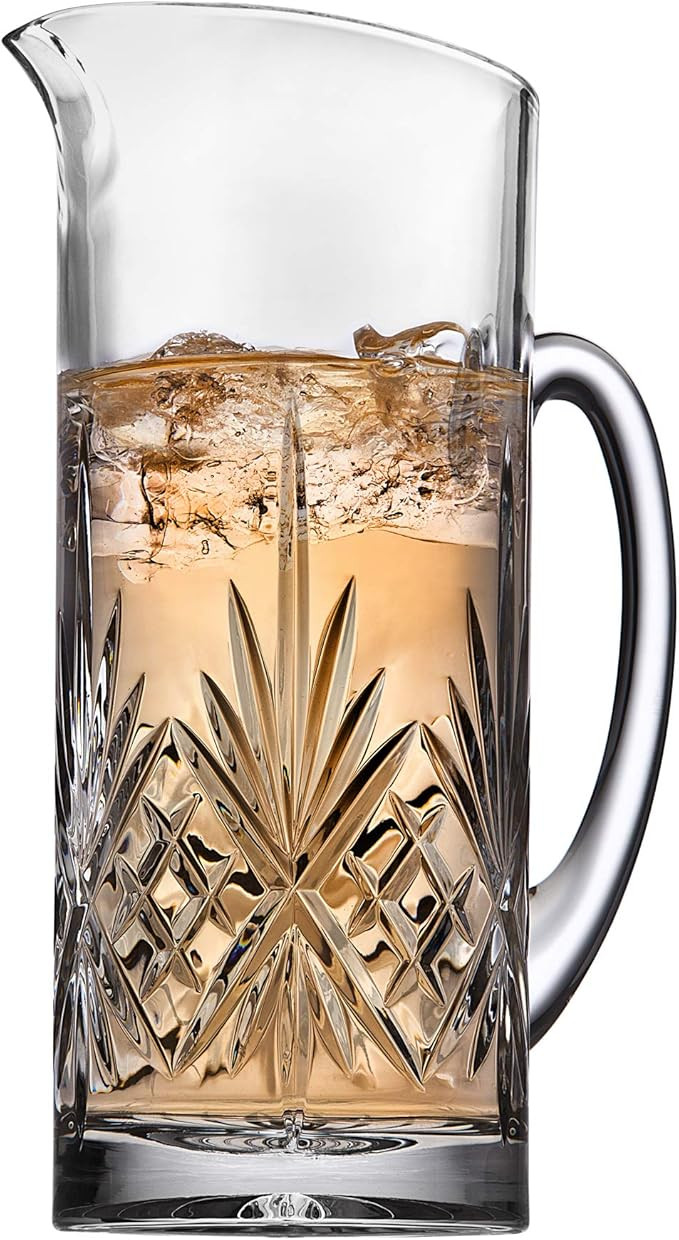 Godinger Beverage Pitcher Carafe, Cocktail Pitcher, Water Pitcher, Bar Mixing Pitcher Glass - Dub... | Amazon (US)