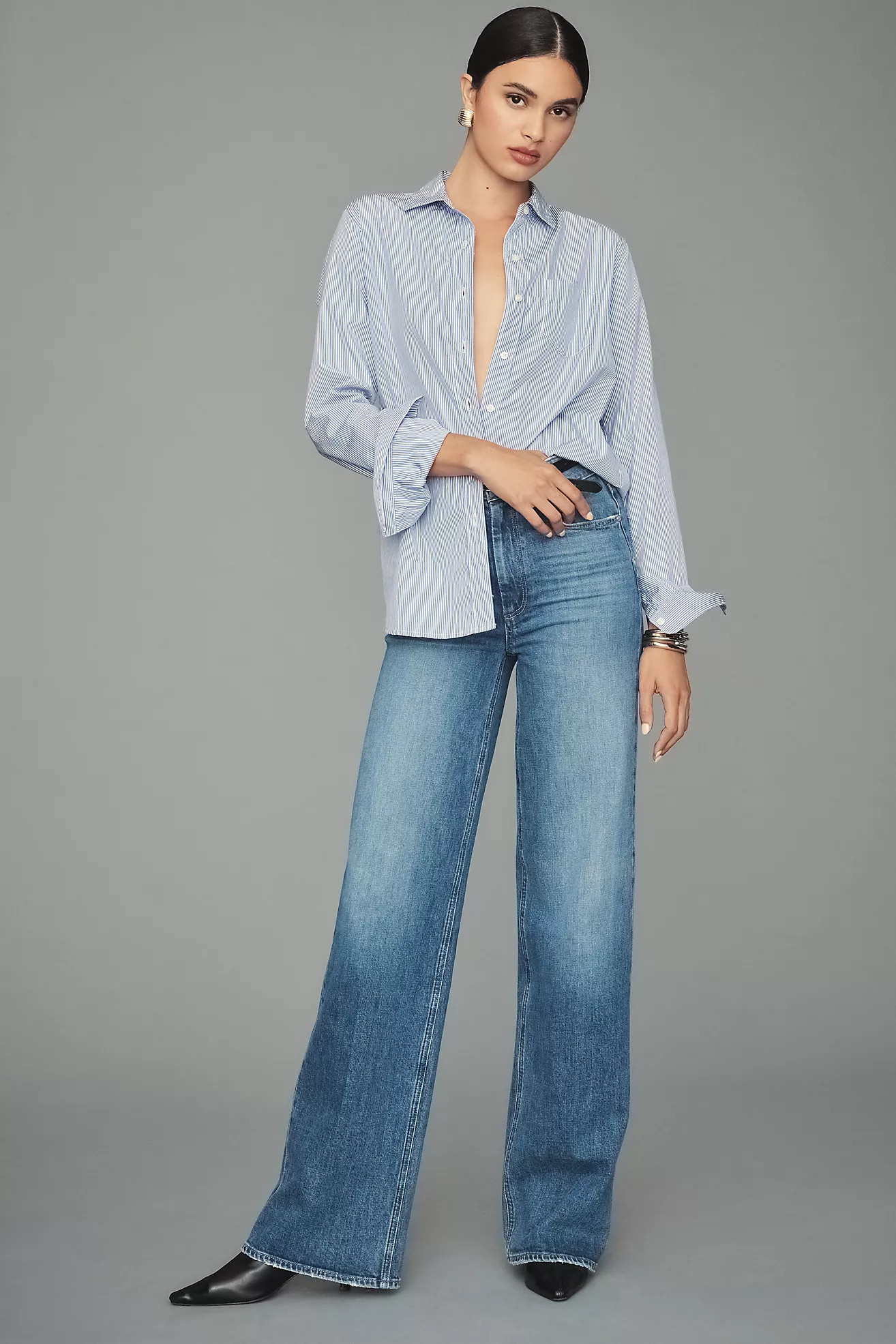 Paige Sasha High-Rise Wide-Leg Jeans | Anthropologie (US)