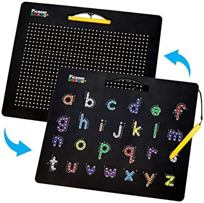 Amazon.com: PicassoTiles 2-in-1 Double-Sided Magnetic Drawing Board Lower Case Alphabet Letter an... | Amazon (US)