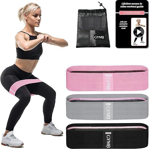 Booty 3 Resistance Bands for Legs and Butt Set, Exercise Bands Fitness Bands - Video Workout, Res... | Amazon (US)