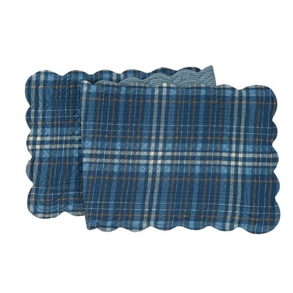 Anthony Navy Quilted Table Runner | Bed Bath & Beyond