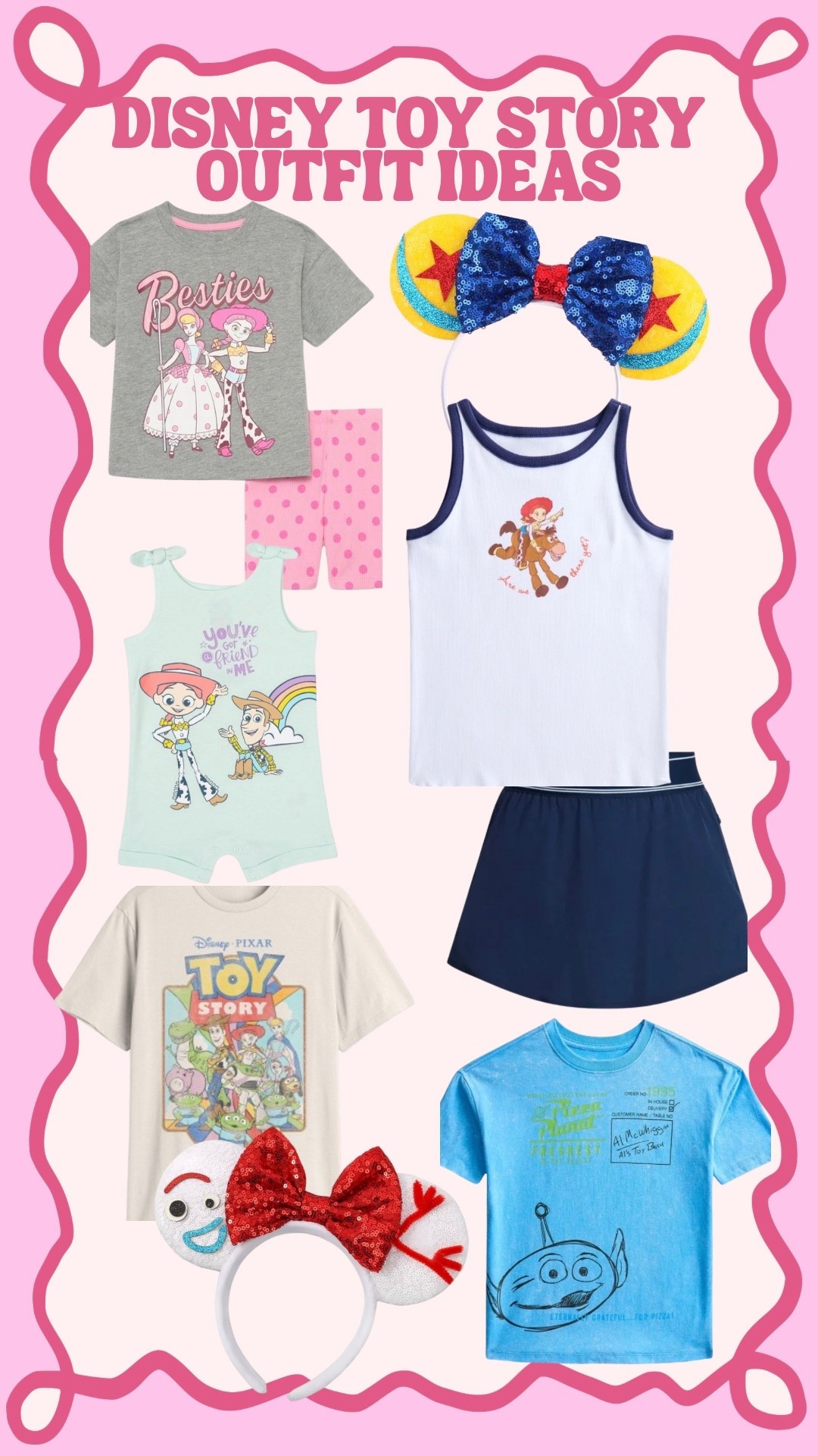Disney World outfit ideas: Toy Story family looks 💙 Matching outfits for mom, dad, kids & toddlers—perfect for Hollywood Studios days! #DisneyOutfitIdeas #FamilyMatching

Disney world matching. Animal kingdom. Epcot. Family matching Walmart Disney. Amazon Disney. Target Disney. 

#LTKmomlife #LTKBaby #LTKKids
