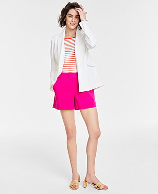 Trendy Plus Size Longline Ponté-Knit Blazer | Macy's