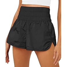 AUTOMET Womens High Waisted Athletic Shorts Elastic Casual Summer Running Shorts Quick Dry Gym Wo... | Amazon (US)