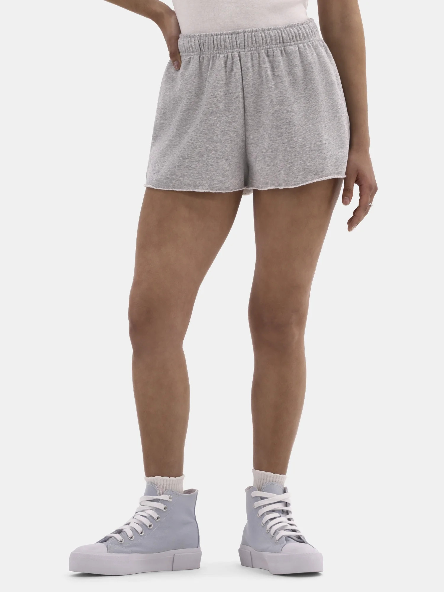 No Boundaries French Terry Shorts, Women's | Walmart (US)