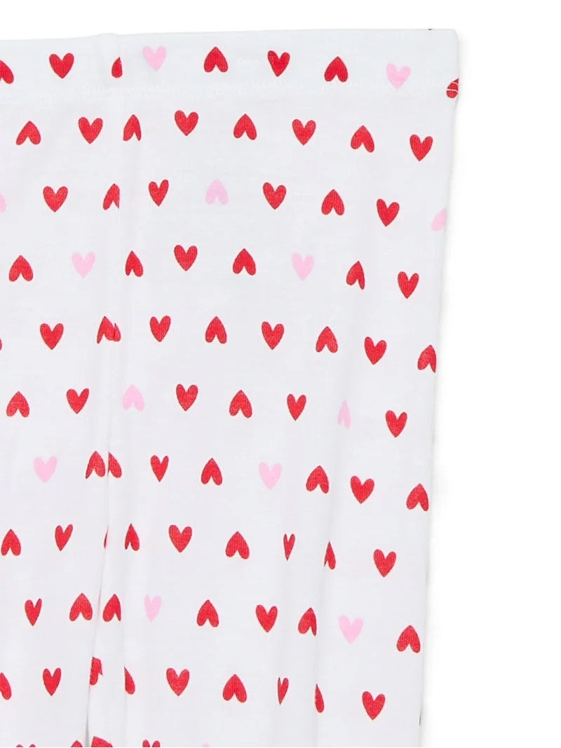 Joyspun Girls Mommy-Daughter Family Matching Cotton Tight Fit Pajama Set, 2-Piece, Sizes 6-12 | Walmart (US)