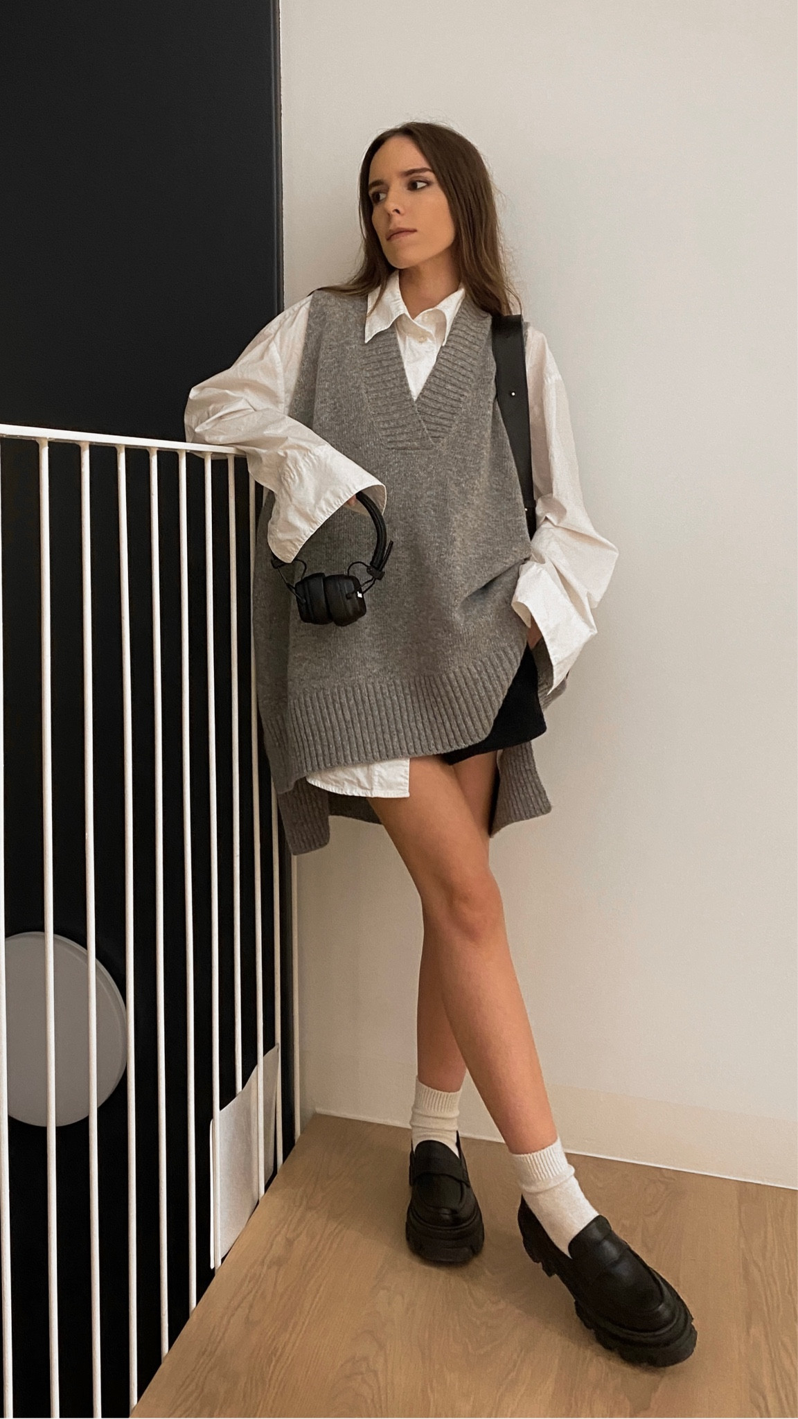 Grey knit vest and fave black loafers of all times 

#LTKSeasonal #LTKstyletip #LTKeurope