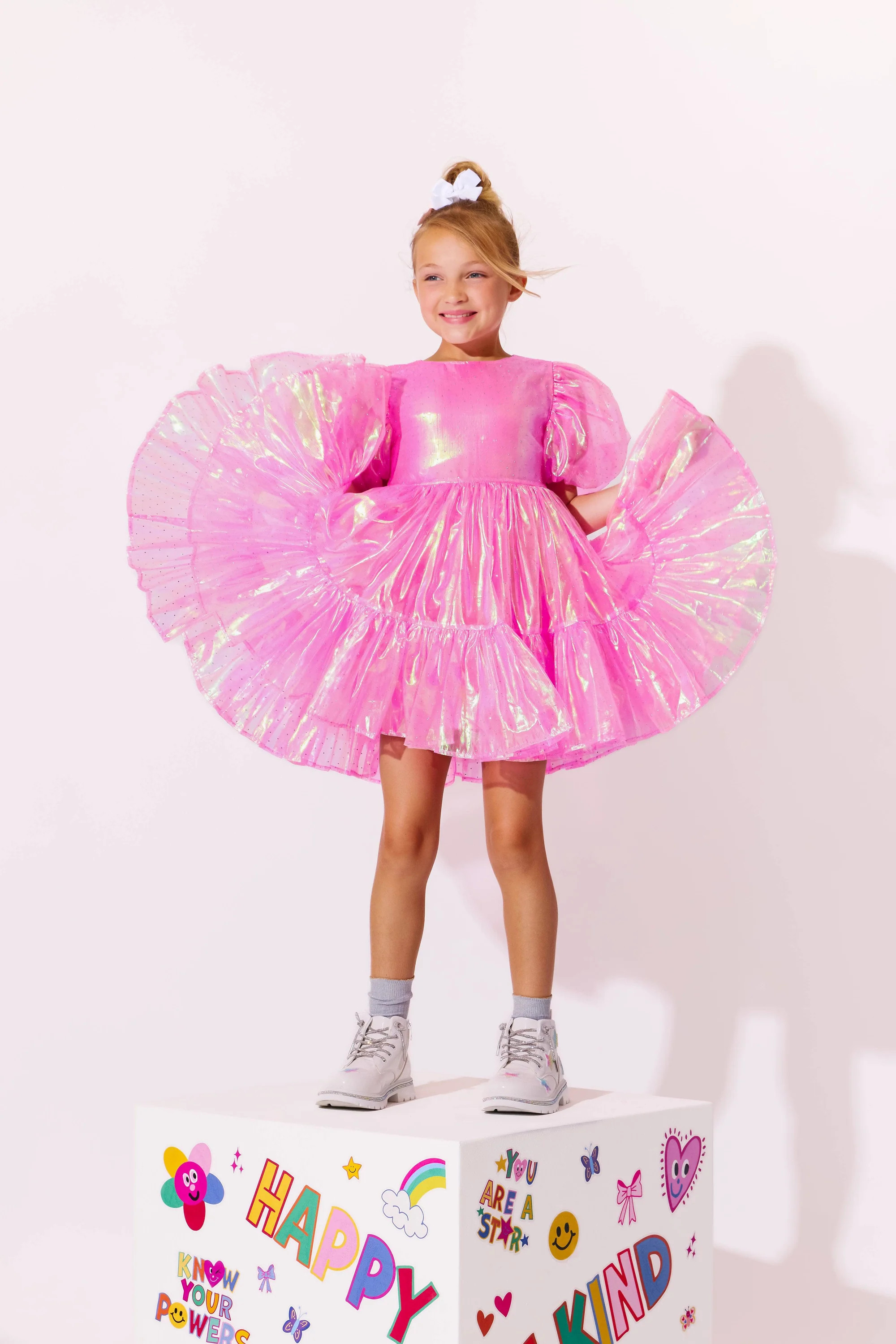 Crystal Pink Hologram Dress    Just In | Lola + The Boys