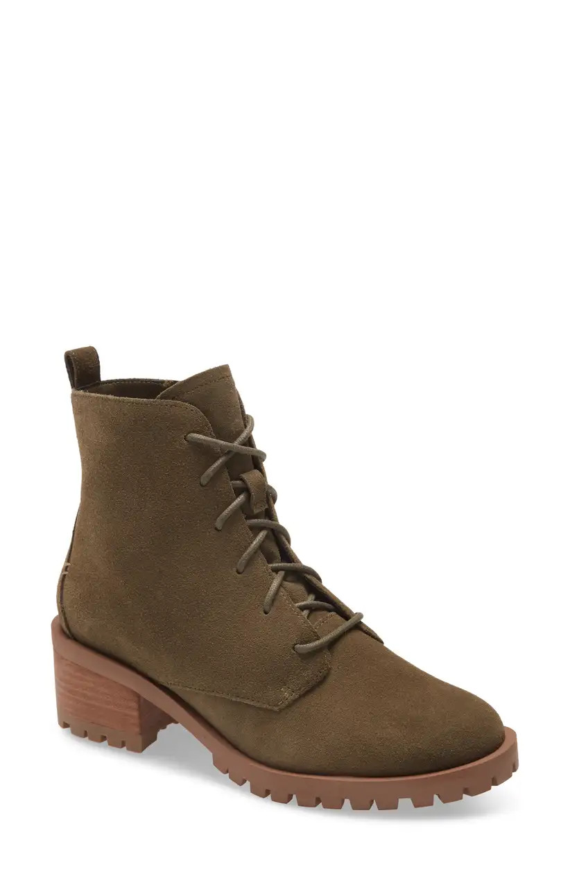 Caslon® Keaton Water Resistant Lace-Up Bootie (Women) | Nordstrom