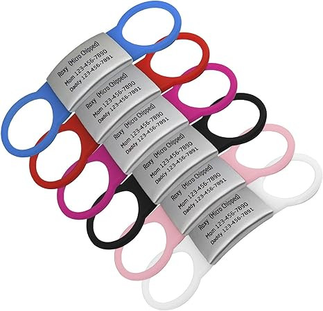 Amazon.com : LaReine Engraving Stainless Steel On Collar Pet ID Tags for Cat and Dog, Personalize... | Amazon (US)