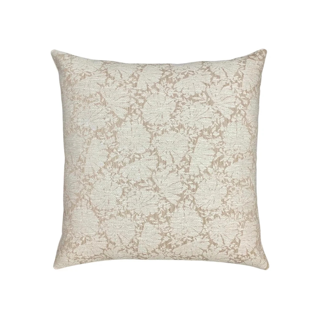 Light Cream and Beige Floral Print Throw Pillow Cover, Cover Only | Etsy (US)