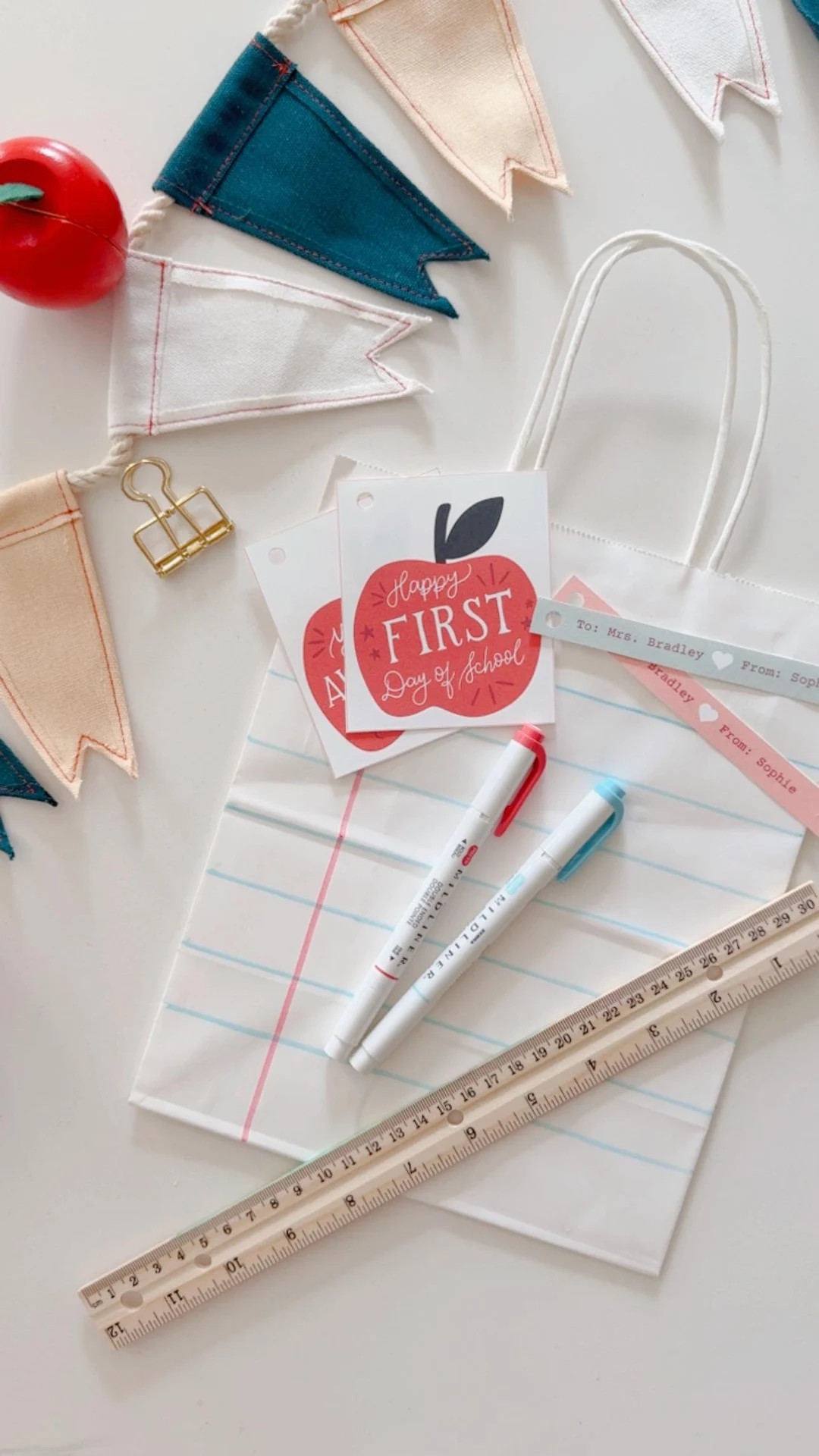 First Day of School Teacher Gift Tag, Printable Back to School Gift Tag for Teacher, New Teacher ... | Etsy (US)